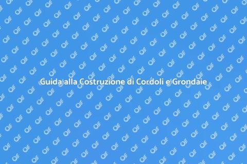 Costruire Cordolo e Grondaia in Asfalto