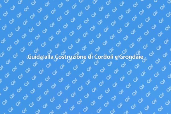 Come Costruire Cordolo e Grondaia in Asfalto