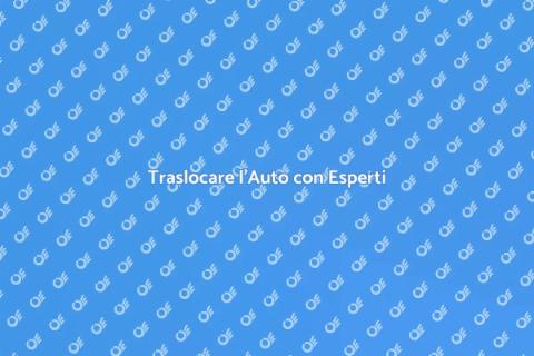 Traslocare con Auto Professionisti