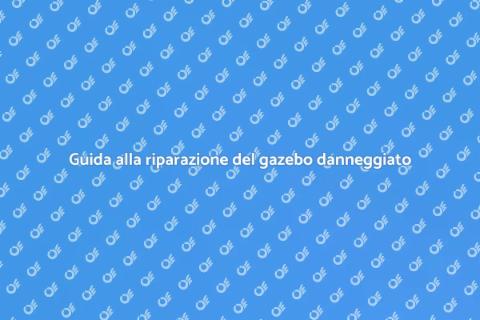 Riparare gazebo danneggiato da incendi