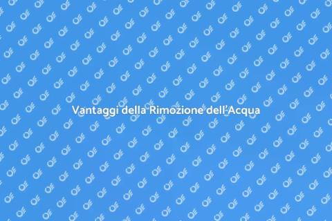 Rimozione dell'Acqua: Vantaggi Essenziali