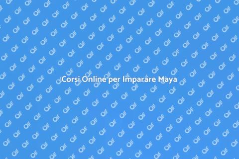 Impara Maya Online per Progettazione 3D