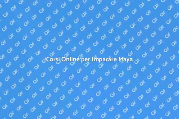 Impara Maya: Progettazione 3D Online