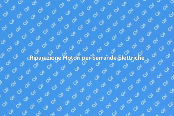 Servizio di Assistenza Serrande Elettriche
