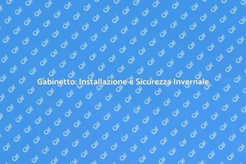 Installazione Gabinetto e Anti Ghiaccio