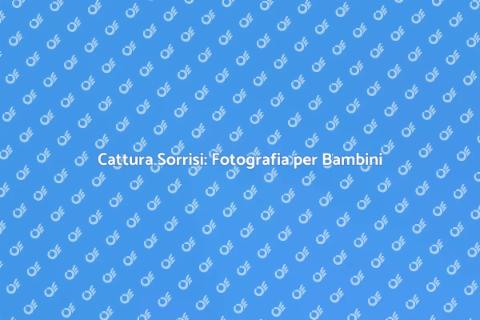 Fotografo per Bambini: Cattura Momenti