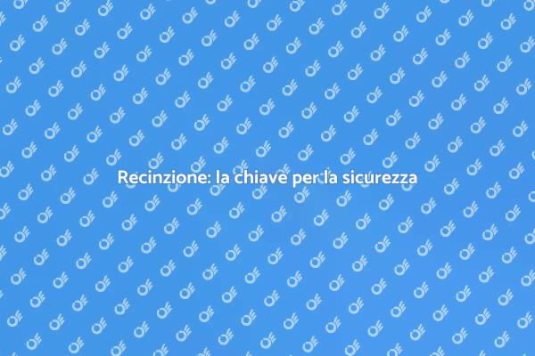 Sicurezza della casa con recinzione