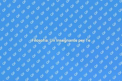 Insegnante di Filosofia per Crescita
