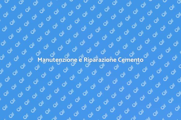Ristrutturazione: Ritocco Cemento Essenziale