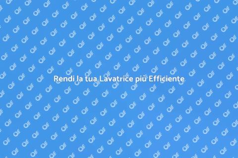 Convertire la Lavatrice per Sostenibilità