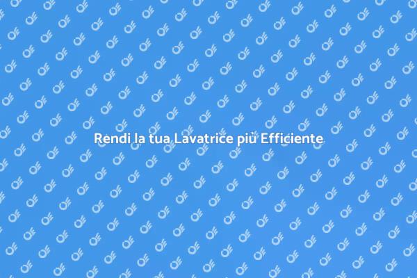 Lavatrice: Trasformazione per il Futuro