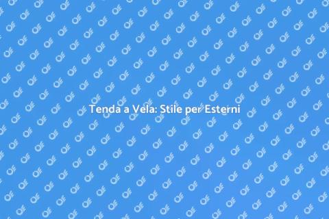Tenda a Vela per Esterni Elegante