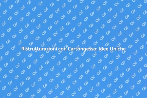 Cartongesso: La Magia del Design Interno