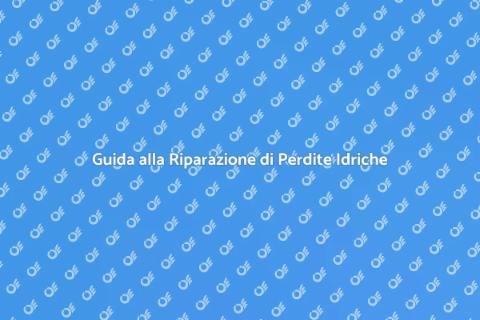Riparare Perdite Rete Idrica Facile
