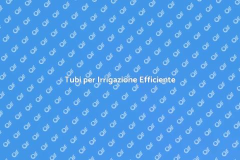 Installazione Tubi per Giardino