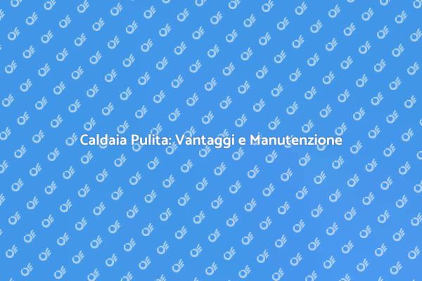 Manutenzione Caldaia: Perché è Cruciale