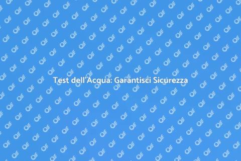 Kit di Test per Parametri dell'Acqua