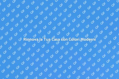 Verniciatura Pareti Moderne