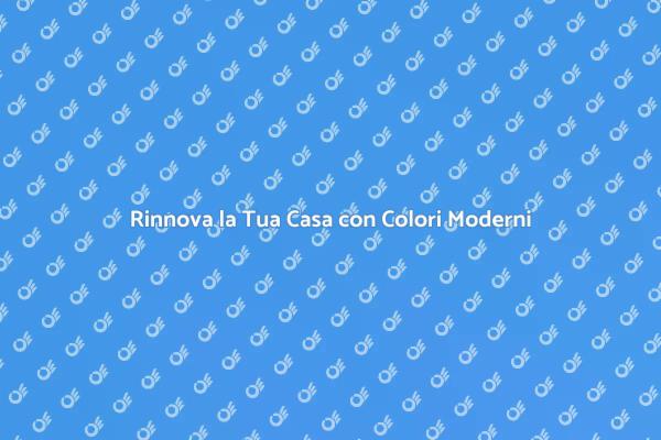 Rinnova le Tue Pareti con Stile
