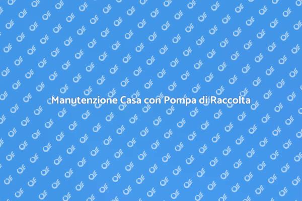Pompa di Raccolta: Un Servizio Essenziale