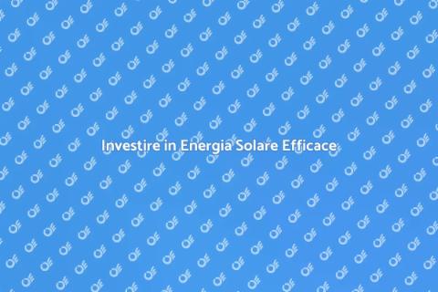Assicurare Energia Solare Sostenibile