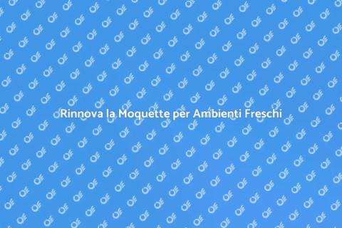 Pulizia e Ricambio Moquette Efficace