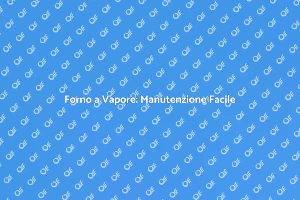 Manutenzione Semplice del Forno a Vapore