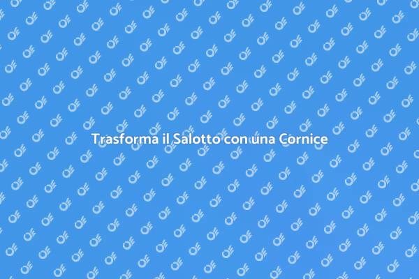 Stile e Comfort: Cornice Decorativa