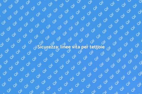 Acquistare linee vita per tettoie