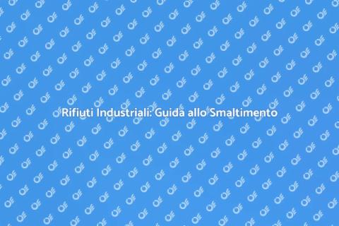 Smaltimento Rifiuti Industriali Responsabile