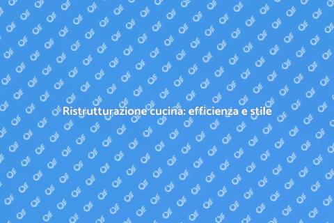 Ristrutturare la cucina per funzionalità