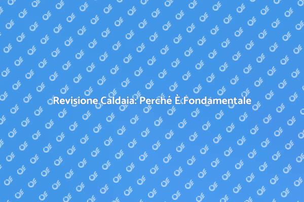 Perché Fare la Revisione della Caldaia?
