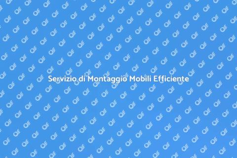 Montaggio Mobili Professionale e Veloce