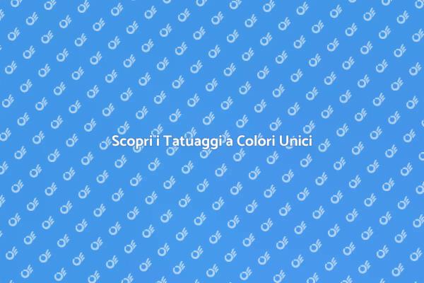 Tatuaggi Colorati: Espressione e Arte