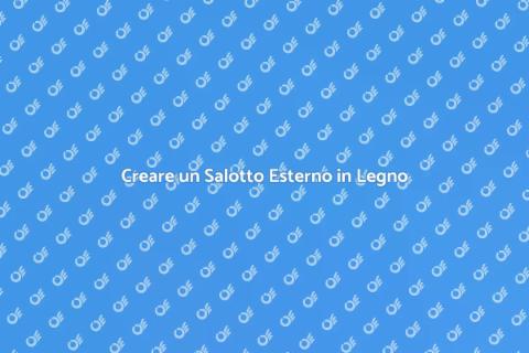 Salotto da Giardino in Legno