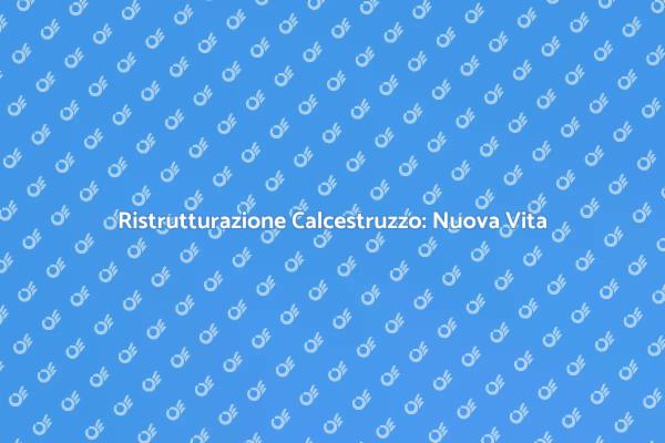 Rinasce il Tufo: Calcestruzzo Ristrutturato