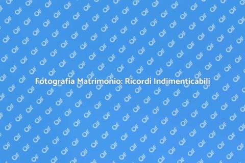 Servizio Fotografico Matrimonio Unico