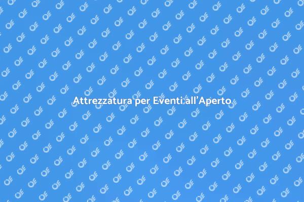 Pianifica il tuo Evento all'Aperto