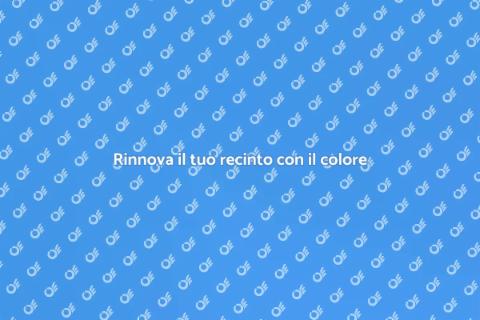 Dipingere un recinto in giardino