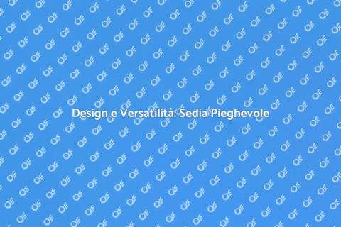Sedia Pieghevole in Legno per Bar