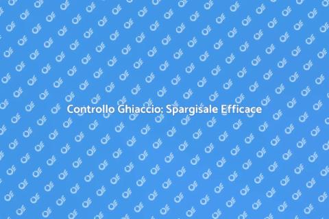 Spargisale: Sicurezza Stradale Invernale