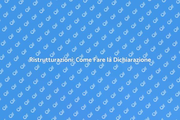 Come Compilare la Dichiarazione di Rispondenza