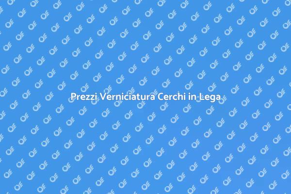 Verniciatura Cerchi in Lega: Costi e Vantaggi