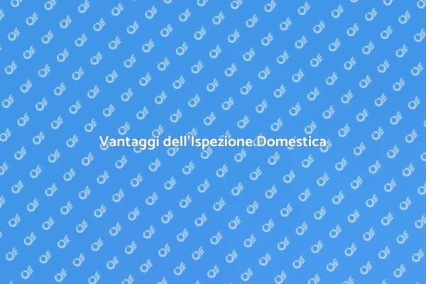 Perché Richiedere un'Ispezione Domestica?
