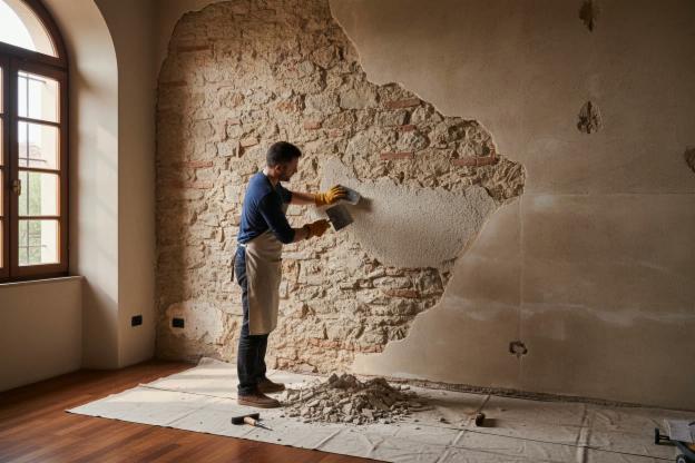 Quanto costa rimuovere l'intonaco a popcorn?