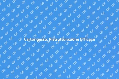 Montaggio Cartongesso in Abitazione