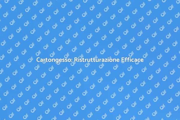 Ristrutturare con il Cartongesso