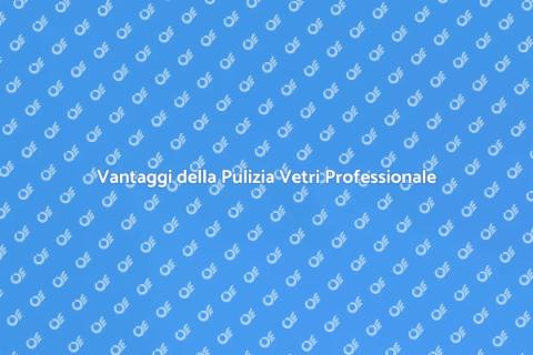 Pulizia Vetri Professionale Efficace