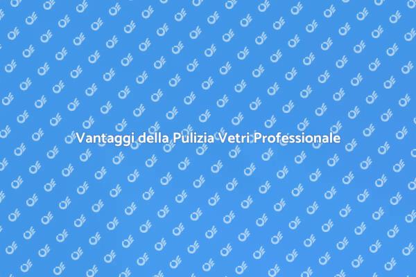 Pulizia Vetri: Perché Sceglierla?