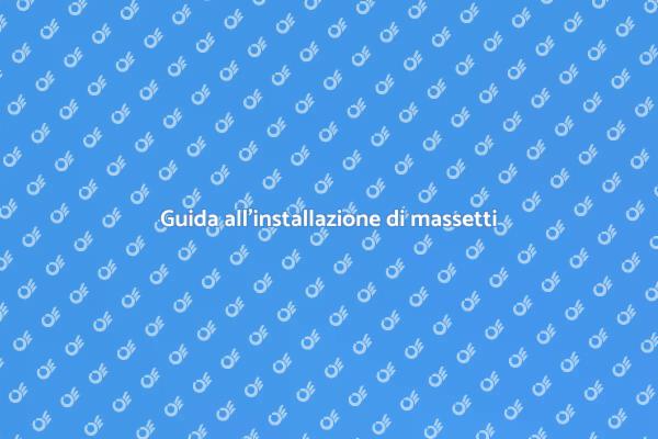 Come installare un massetto esterno